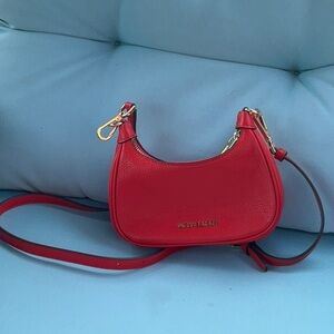 Michael Kors Red Crossbody Bag Sleek Design